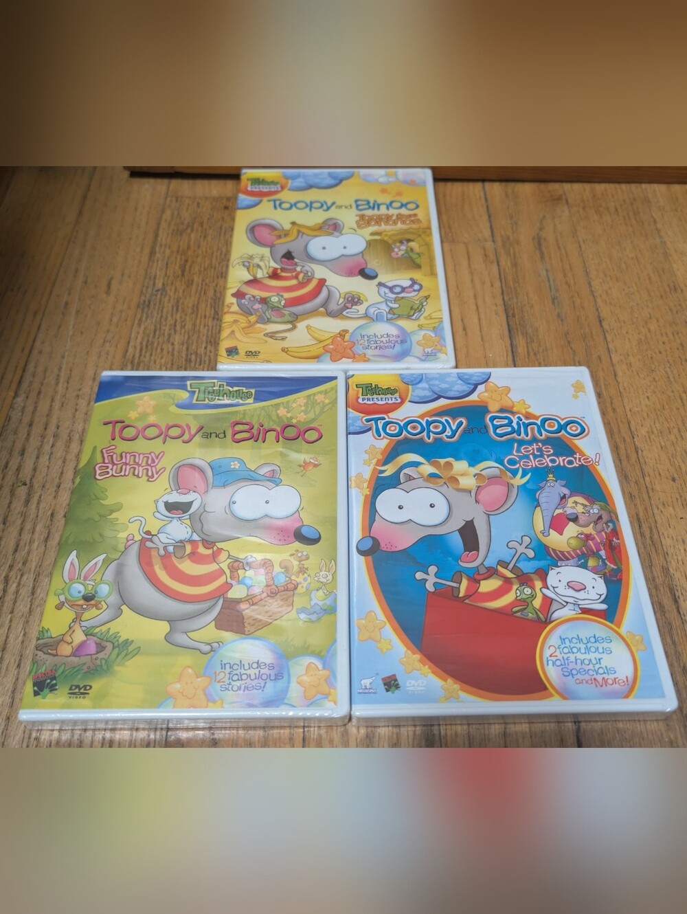 Lot of 3 Brand New Sealed Toopy and Binoo DVDs – Kids Family Entertainment